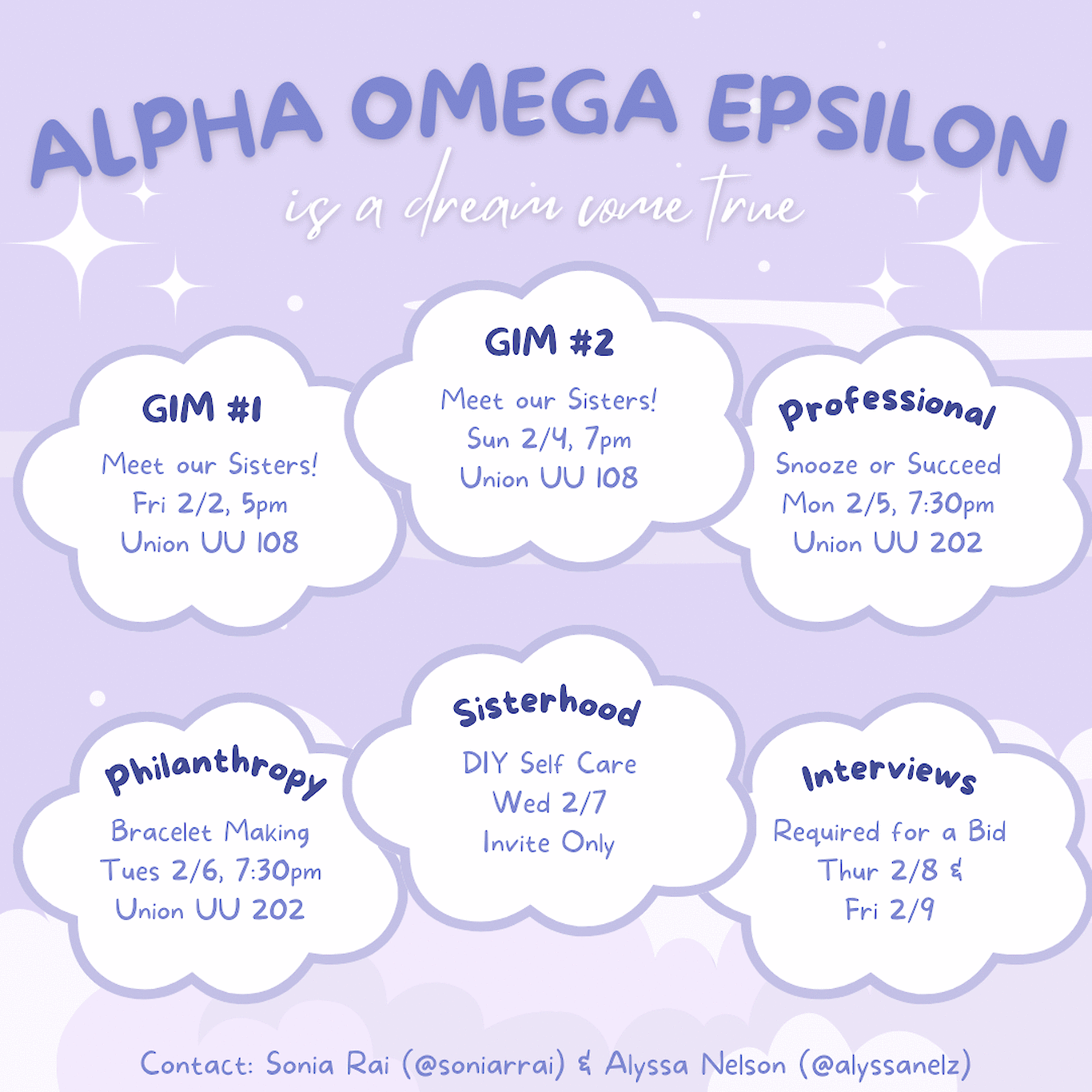 Recruitment Alpha Omega Epsilon